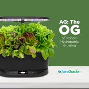 AeroGarden Bounty Basic - Indoor Garden with LED Grow Light, Black