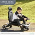 thumbnail image 5 of Evolur Cruise Rider Stroller with Canopy, Easy to Carry Travel Stroller, Noir Black, 5 of 9