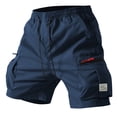 thumbnail image 7 of Hiking Shorts Men Outdoor Knee Length Big and Tall Cargo Shorts Relaxed Fit Wide Leg Carpenter Short with Pockets, L, 7 of 7