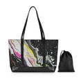 thumbnail image 7 of FORMRS Canvas Laptop Tote Bag for Women with 15.6" Computer Compartments Shoulder Handbag, Colorful White, 7 of 7