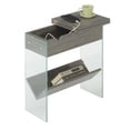 thumbnail image 2 of Mesa auxiliar SoHo Glass Flip Top con estación de carga y estante Convenience Concepts R4-0365, 2 of 2