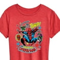 thumbnail image 3 of Marvel Spider-Man - Stickers Style - Ladies Short Sleeve Graphic T-Shirt, 3 of 5