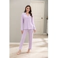 thumbnail image 3 of RH Women Pajamas Set Button Down Sleepwear Long Sleeve Nightwear Long Pants Pj Set S-XXL RHW4013, 3 of 7