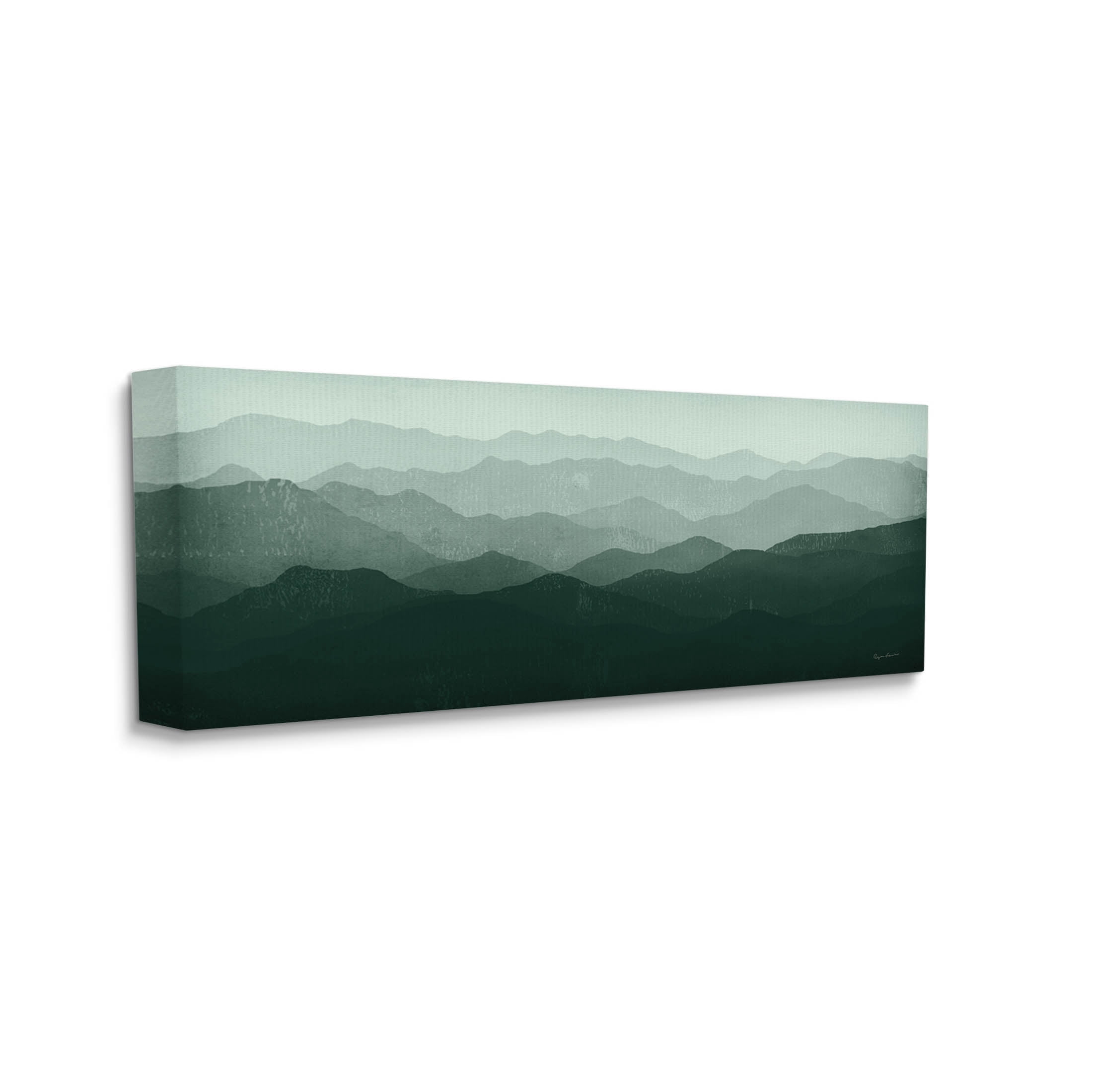 Stupell Industries Foggy Panoramic Mountain Range Photograph Gallery Wrapped Canvas Print Wall Art, Design by Ryan Fowler