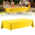thumbnail image 2 of Plastic Tablecloth 54 x 108 Inch Disposable Table Cover for 6FT Rectangle Tables Leakproof Thick PEVA Table Cloth for Picnic Party Wedding Buffet Dining Protection, 2 of 7