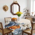 thumbnail image 3 of Thanksgiving Pumpkin Table Cloth Waterproof Tablecloths, Fall Farmhouse Eucalyptus Leaves Tablecloth Dining Table Cover for Kitchen Party Tabletop Outdoor, Square Tablecloth 60x60 Inch, 3 of 9