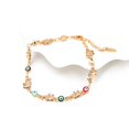 thumbnail image 2 of Pulsera de elefante con cuentas de mal de ojo turco de la suerte para mujeres, adolescentes, madres, hecha a mano, con cadena de eslabones ajustable con esmalte de mal de ojo, 2 of 5