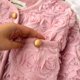 thumbnail image 5 of Chaqueta de flores tridimensional para mujer, abrigo de manga larga con botonadura única, elegante, para trabajo y oficina, Otoño e Invierno, 5 of 5