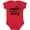 Red, variant on Inktastic I Hooked Opa's Heart with Fishing Rod Boys or Girls Baby Bodysuit