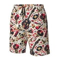thumbnail image 4 of Logiee Guitar Skull rock Print Mens Swim Trunks Quick Dry Board Shorts,Breathable Hawaii Beach Shorts Swimwear Bathing Suits-Large, 4 of 6