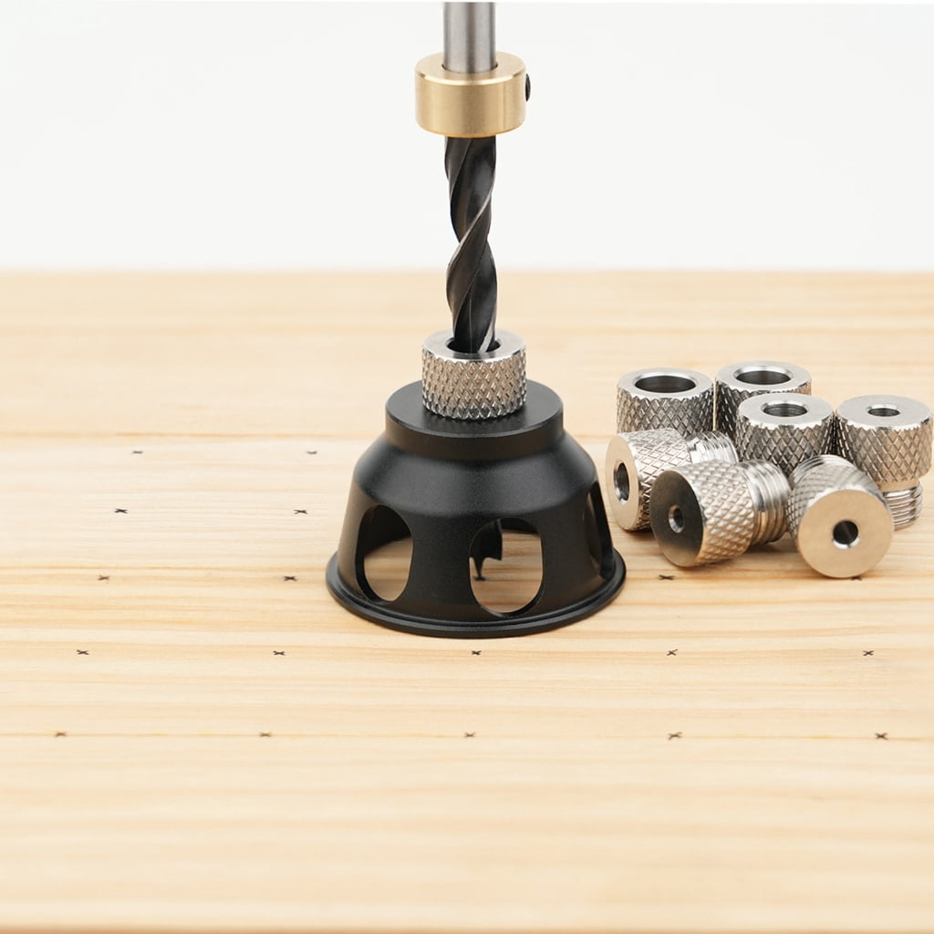 Geemin Vertical Drill Guide Positioner Straight Carpentry Hole Puncher Locator Jig