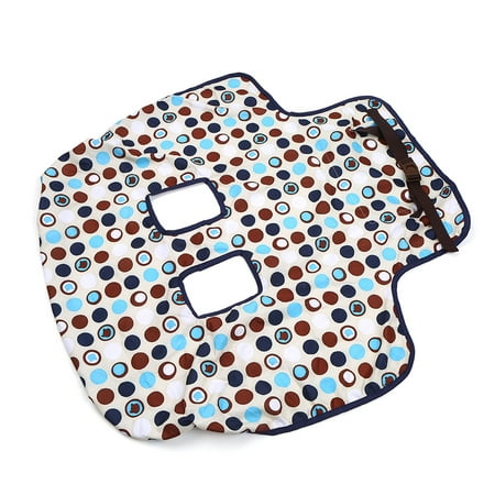 Shopping Cart Cover with Adjustable Safety Belt Anti-dirty High Chair Shield Pad with Dots Includes Carry Bag for Baby Toddler Kids
