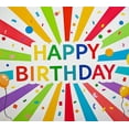thumbnail image 4 of Colorful Radiant Happy Birthday Banner with Balloons and Confetti Background Party Decoration for Birthday Party Photography Props and Celebrations, 4 of 6