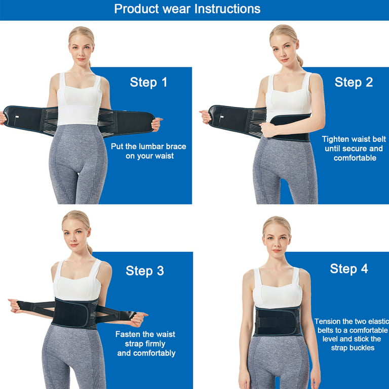 Back Support Brace, Mercase Breathable Mesh Lumbar Support Belt