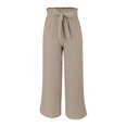thumbnail image 3 of JJHGVB Palazzo Pants Wide Leg Pants Woman Women's Fashion Clothes For Every Occasion Cotton Linen Cardigan Summer Chic Womens Casual Pants Women'S Pants Khaki L, 3 of 9