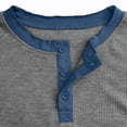thumbnail image 6 of LYEAA T Shirts for Men Short Sleeve Three Buttons Crew Neck Loose Summer Pullover T-shirts Solid Casual Soft Comfortable Breathable Men's Tops Gray L, 6 of 7