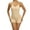 Beige, variant on Timegard Womens Bodysuits with Built in Bras Scoop Neck Adjustable Strap Short Slim Yoga Rompers Fashion