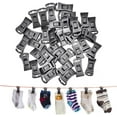 thumbnail image 1 of 40 PCS Socks Clothes Clip Non-slip Clothesline Clothesline Clip Portable Laundry Hook Clothes for Clothesline, 1 of 5