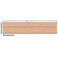 thumbnail image 2 of Ambesonne Peach Fabric by the Yard Upholstery, Zigzag Vintage Design, 10 Yards, Multicolor, 2 of 4