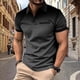 thumbnail image 1 of Ceisia Men's Polka Dot Gradient Short Sleeve Polo Shirt Casual Summer Top Black M Gifts, 1 of 5