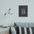 thumbnail image 3 of Stupell Industries Modern Horned Beetle Minimal Black Canvas Art, 16 x 20, by Ziwei Li, 3 of 7