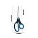 thumbnail image 3 of Tijeras para zurdos | Tijeras de oficina y sastrería de acero inoxidable | Mango ergonómico y cómodo | 21,3 cm (8"), opciones rojo/azul | Para uso doméstico y de oficina, 3 of 6