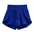 thumbnail image 5 of Athletic Shorts for Women, Audhol Womens Daily Running Shorts Workout Elastic Waist Athletic Yoga Pants Sports Solid Shorts Workout Shorts Dark Blue 2XL, 5 of 6