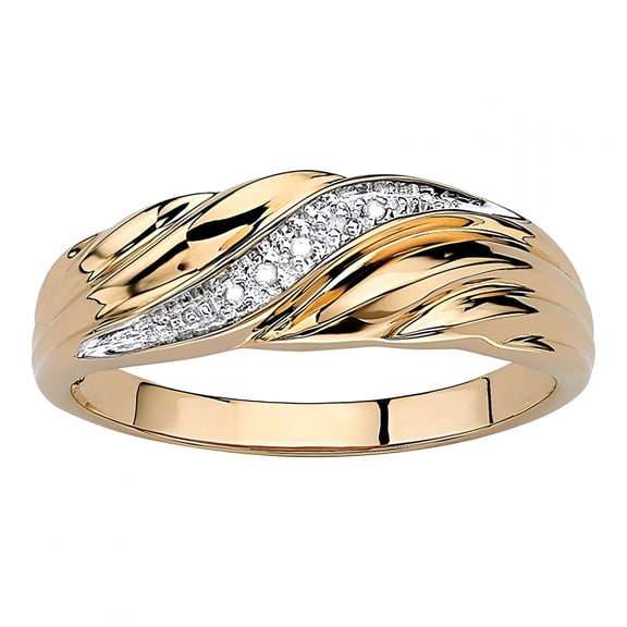 DESIGNICE 14K Gold Filled Rings for Women Dainty Minimalist Spiral Pattern Band Rhinestone Ring Non Tarnish Finger Ring Jewelry Gift for Birthday Mother'S Day Valentine Gold Size 7