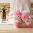 thumbnail image 3 of Xfvqtps Christmas Slipper Socks for Women with Grippers Thick Slipper Non Slip Home Fuzzy Warm Winter Fluffy Socks Pink, 3 of 9