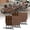 Walnut-47.2IN, variant on 8PCS Modern Conference Table,Folding Conference Table with 360°Mobile Wheels,Conference Room Table for Office ,Classroom,Modular Meeting Table