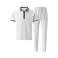 thumbnail image 4 of Runfenguu Mens Vacation Outfits, Men Outfits 2 Piecemen'S Summer Casual Collar Printed Pocket Lapel Short Sleeved Pants Set, 4 of 9
