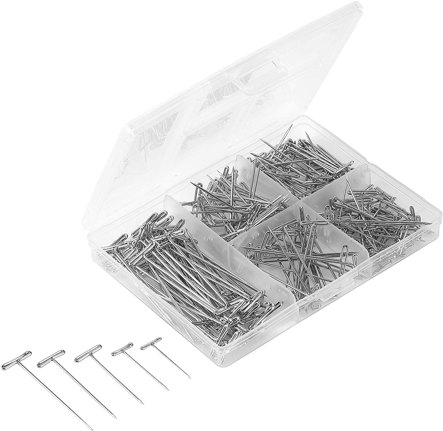 Mr. Pen- T Pins, 220 Pack, Assorted Sizes, T-Pins, T Pins for Blocking  Knitting, Wig Pins, T Pins for Wigs 