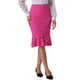 thumbnail image 1 of Falda de encaje de cola de sirena vintage elegante para mujer INSPIRE CHIC, falda ajustada de oficina en color rosa caliente XS, 1 of 6