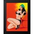 thumbnail image 2 of Driben, Peter 19x24 Black Modern Framed Museum Art Print Titled - Mid-Century Pin-Ups - Beauty Magazine - Hot in Black, 2 of 5