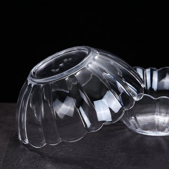 Transparent Acrylic Fruit Plate Lotus Bowl for Modern Living Room Decor Dessert Bowl The Christmas Gift Salad Bowl