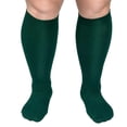 thumbnail image 2 of Lutiedan Plus Size Knee High Socks for Women, Seamless High Stretch Socks, Wide Calf Circumference 40-65cm Socks XXL-7XL,Green, 2 of 6