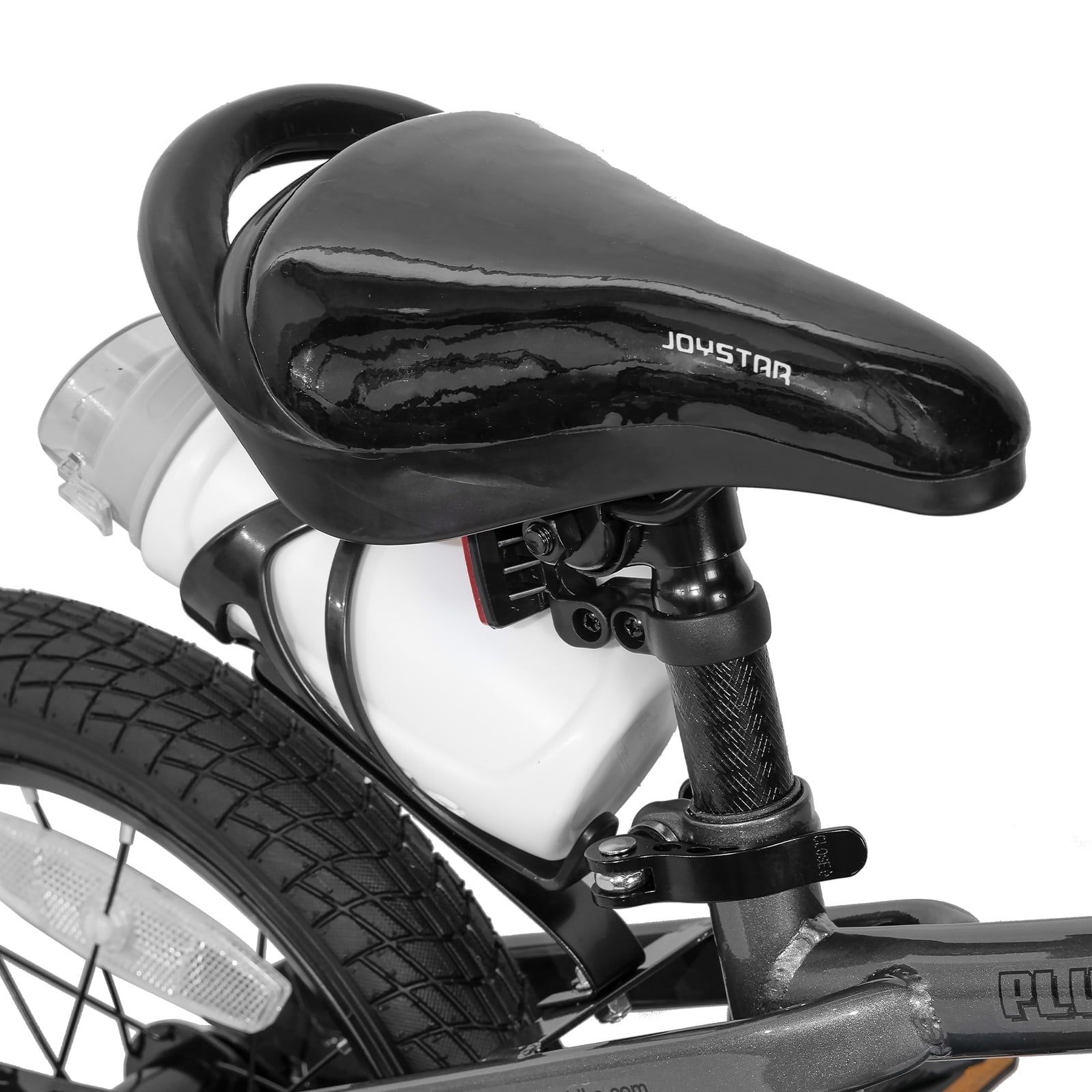 JOYSTAR Pluto Kids Bike with Training Wheels for 18 inch Bike, Gray