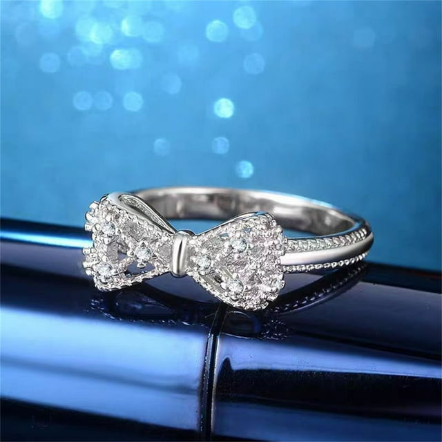 Tumotour Exquisite Handmades Platinums Plated Ring With Microes Inlaid Fashionable Accessory