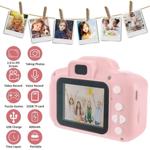 Cámara para niños de 3 a 8 años de edad, cámara para selfie de cumpleaños de 20.0 MP HD 1080P IPS, cámara digital dual de juguete con tarjeta SD de 32 GB Cámara para niños de 3 a 8 años de edad, cámara para selfie de cumpleaños de 20.0 MP HD 1080P IPS, cámara digital dual de juguete con tarjeta SD de 32 GB