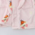 thumbnail image 5 of TOWED22 Boys Girls Robe Kids Flannel Hooded Bathrobe Sleepwear Pajamas Toddler Soft Plush Robes Baby Gifts(Pink,2-3 Y), 5 of 6