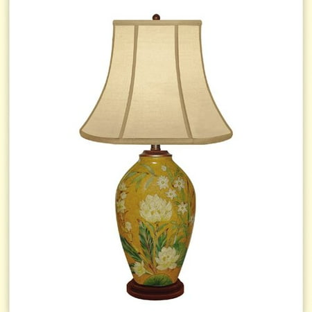 - JB Hirsch Home Decor Clove Bud Hand Painted Porcelain 29'' Table Lamp