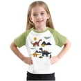thumbnail image 4 of RXIRUCGD 2025 Vêtements d'Été pour Enfants Tout-Petits Garçons Filles Mode Mignon Col Rond Imprimé Manches Courtes Haut, 4 of 7