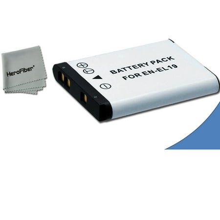 S4100 Pocket - High Capacity Replacement Nikon EN-EL19 Battery for Nikon Coolpix S32, S100, S3100, S3200, S3300, S3500, S4100, S4200, S4300, S5200, S5300, S6400, S6500, S6800 Digital Cameras