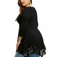 thumbnail image 4 of Robe pour Femmes Doux et Mignon V-Cou à Manches Longues Mini-Robe Tops, 4 of 6