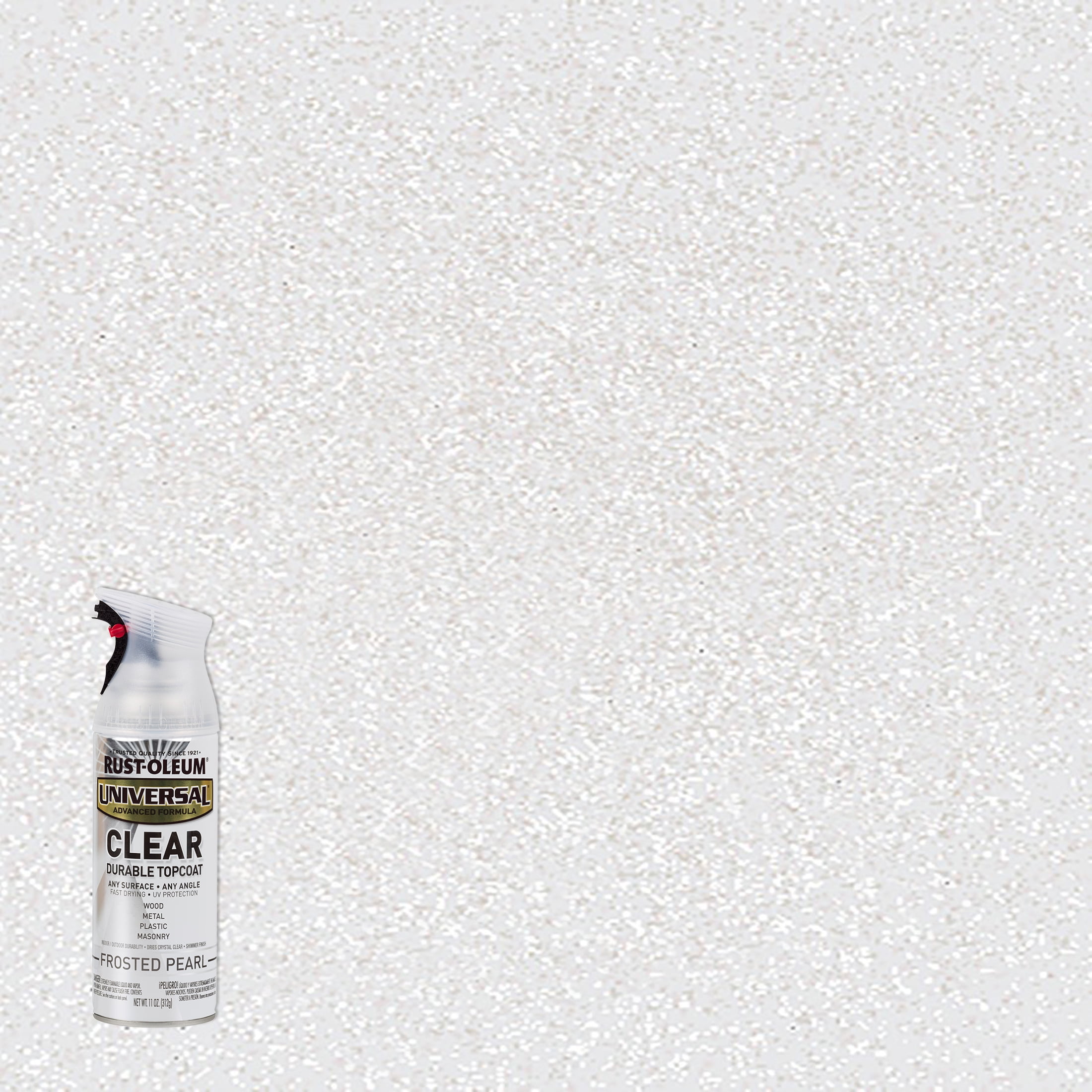 Frosted Pearl Clear, Rust-Oleum Universal All Surface Interior/Exterior Gloss Spray Paint, 11 oz