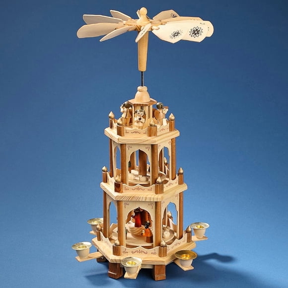 Pyramide de Noël Crèche à 2 Niveaux