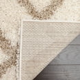 thumbnail image 5 of SAFAVIEH Dallas Jerrie Geometric Shag Runner Rug, Ivory/Beige, 2'3" x 6', 5 of 7