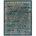 thumbnail image 3 of SAFAVIEH Evoke Candida Traditional Distressed Area Rug, Navy/Gold, 9' x 12', 3 of 8