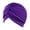 Purple, variant on Head Scarf for Women's Hair, Yigetop 1 Stretch Turbans Pleated Headwraps Assorted Colors Head Hair Covers Solid Head Coverings Sleeping Head Accessories Head Wraps for Women Purple One Size