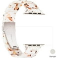 thumbnail image 3 of XiHAMA Light Apple Watch Band-Fashion Resin iWatch Bands for Women Men Bracelet Compatible with Stainless Steel Buckle for Apple Watch Series 10-1/SE/Ultra 2 1 38-42mm(Series 10)49mm-42mm(Series 3-1), 3 of 9